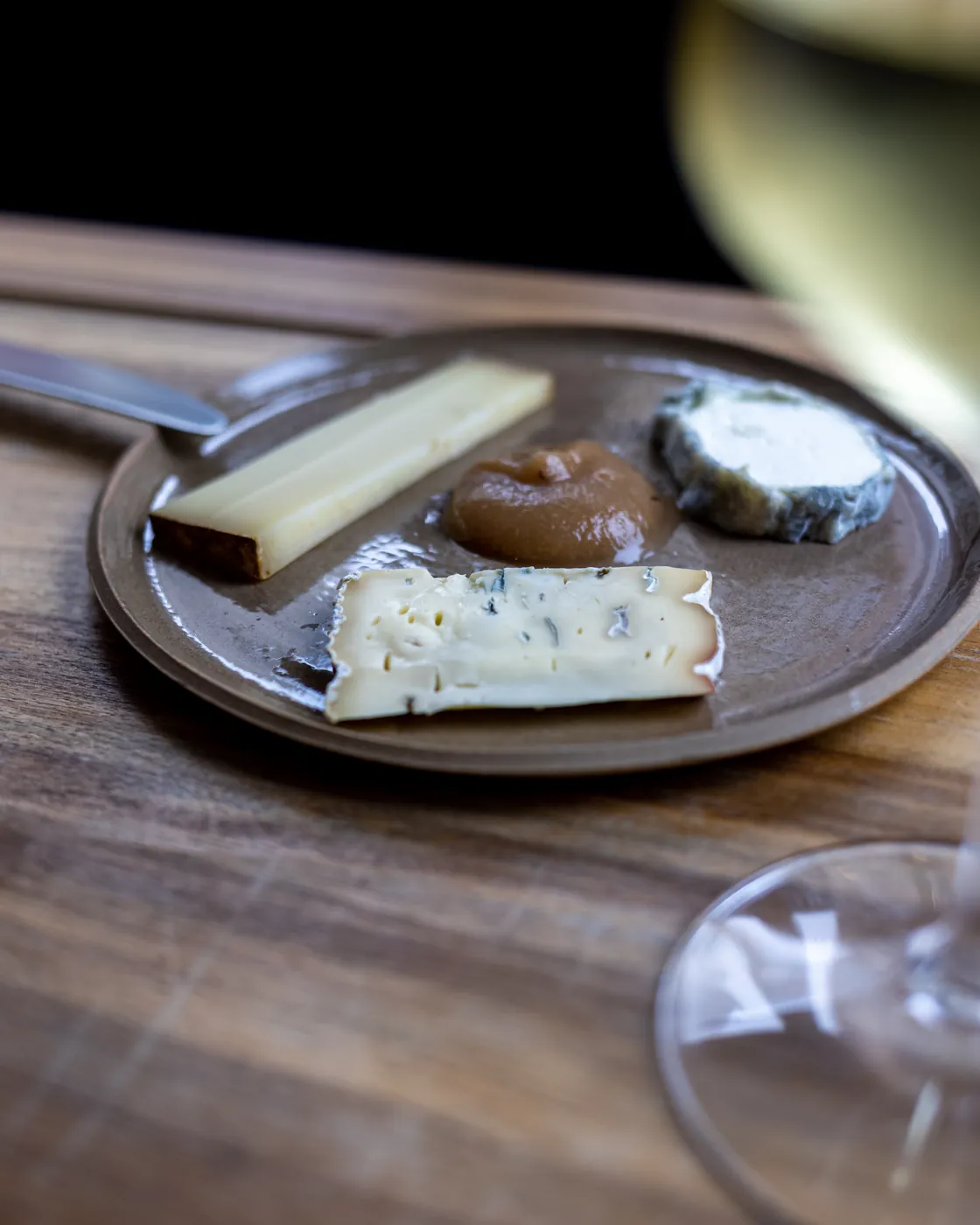 Assiette de fromages affinés